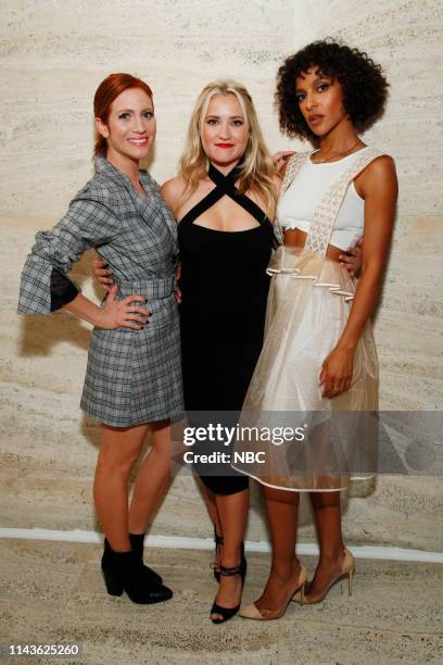 S Party at THE POOL Celebrating NBC's New Season -- Pictured: Brittany Snow, Emily Osment, Megalyn Echikunwoke --