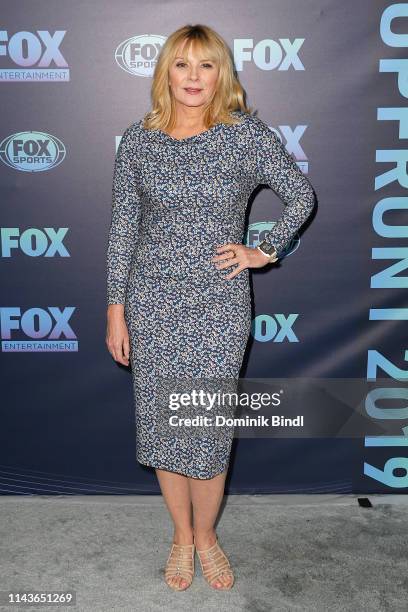 Kim Cattrall attends the 2019 FOX Upfront at Wollman Rink, Central Park on May 13, 2019 in New York City.