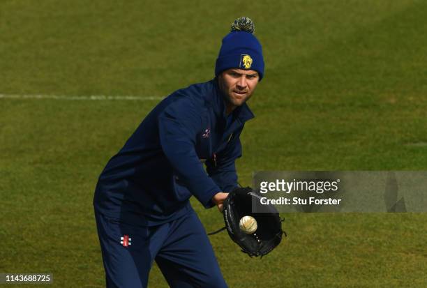 Durham coach James Franklin pictured during the warm up before the Royal London One Day Cup match between Durham and Leicestershire at Emirates...