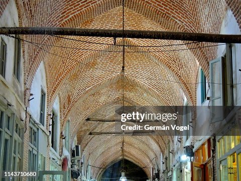 Bazaar Arch Middle East Bazaar Market Arches And Vault Tabriz Iran High-Res Stock ...