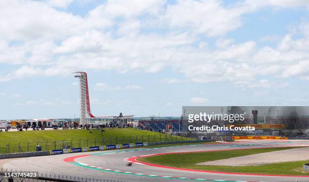 General view of the track during qualifications for the MotoGP at Circuit of The Americas on April 13, 2019 in Austin, Texas.
