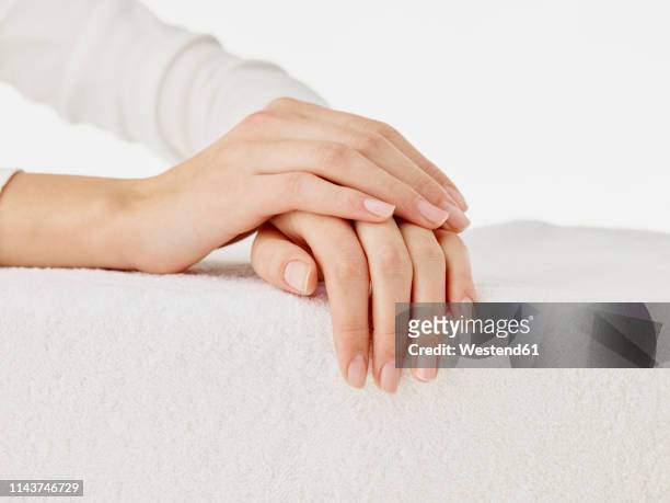 young woman, hands - manicured hands stock pictures, royalty-free photos & images