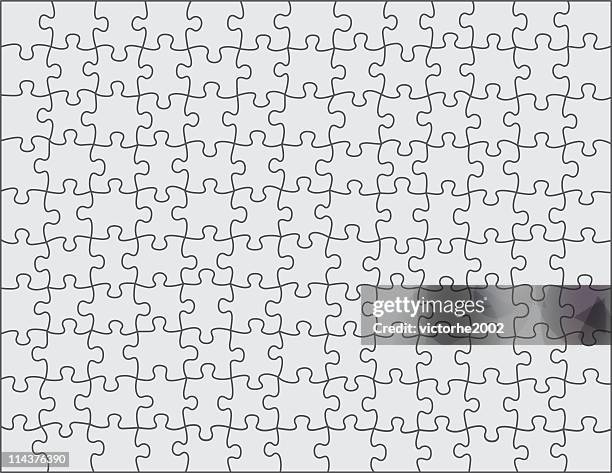 puzzle - jigsaw vector stock illustrations