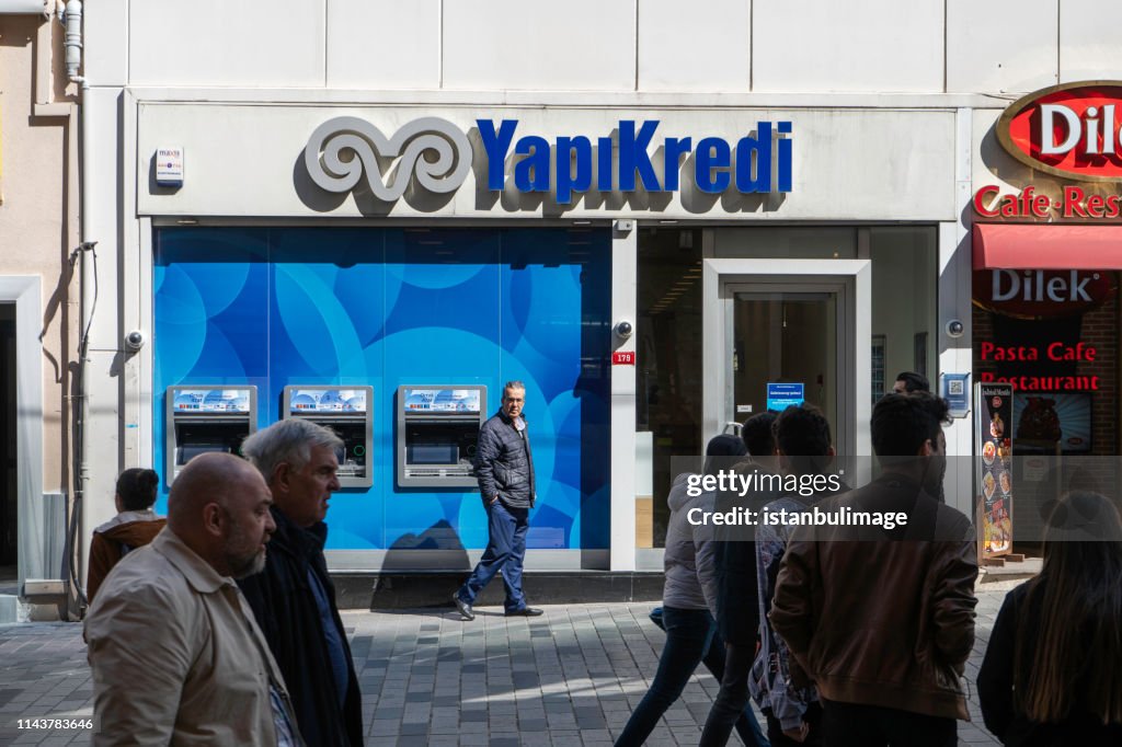 Yapi Kredi Bank Taksim Branch In Istanbul HighRes Stock Photo Getty Images Yapi Kredi Bank Taksim Branch In Istanbul HighRes Stock Photo Getty Images