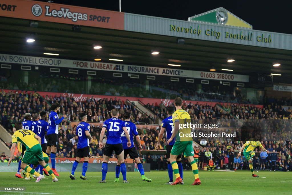 Norwich City v Sheffield Wednesday - Sky Bet Championship