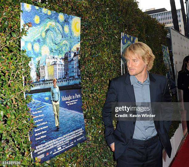Actor Owen Wilson arrives at the premiere of Sony Pictures Classics' "Midnight In Paris" held at the Academy of Motion Picture Arts and Sciences'...