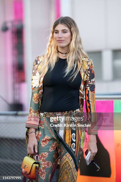 Model Veronika Heilbrunner wears Chloé on February 28, 2019 in Paris, France.