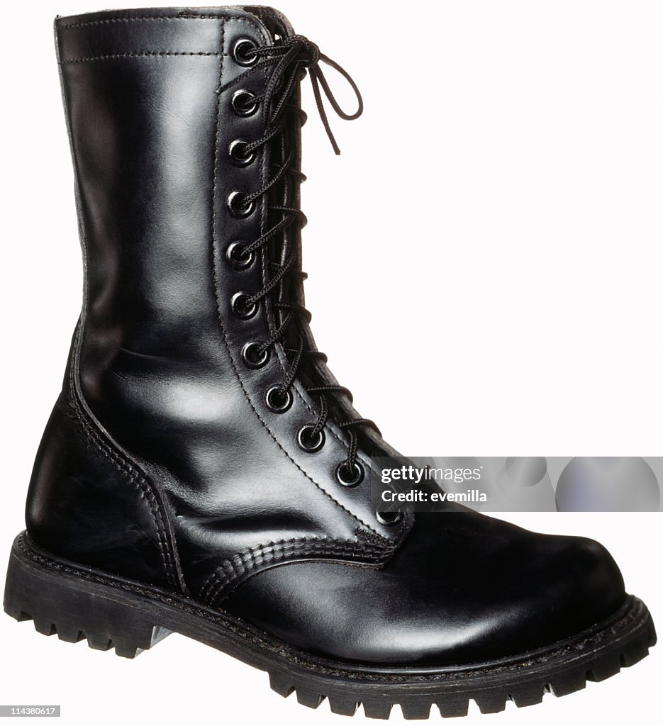 Bota en blanco.