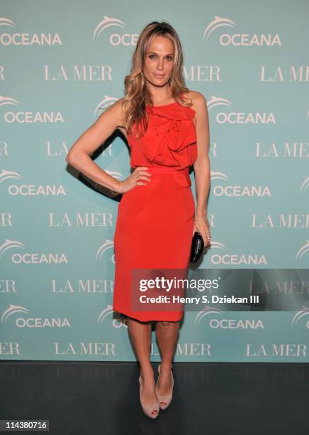 Molly Sims attends World Ocean Day 2011 celebrated by La Mer and Oceana at Affirmation Arts on May 18, 2011 in New York City.