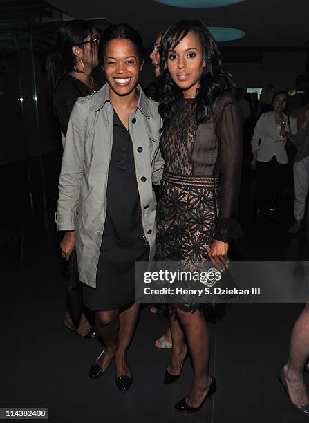 Bonnie Morrison and actress Kerry Washington attend World Ocean Day 2011 celebrated by La Mer and Oceana at Affirmation Arts on May 18, 2011 in New...