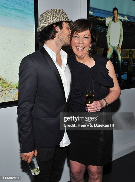 Actor Ian Somerhalder and President of La Mer Maureen Case attend World Ocean Day 2011 celebrated by La Mer and Oceana at Affirmation Arts on May 18,...