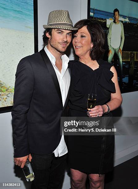 Actor Ian Somerhalder and President of La Mer Maureen Case attend World Ocean Day 2011 celebrated by La Mer and Oceana at Affirmation Arts on May 18,...
