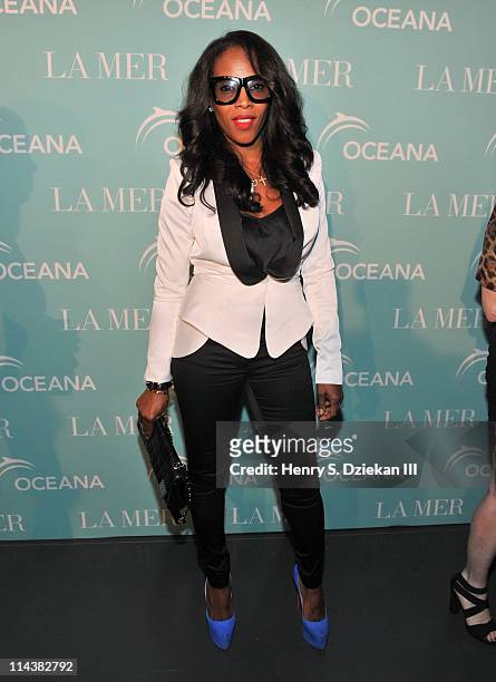 June Ambrose attends World Ocean Day 2011 celebrated by La Mer and Oceana at Affirmation Arts on May 18, 2011 in New York City.