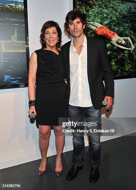 President of La Mer Maureen Case and Guillaume Nery attend World Ocean Day 2011 celebrated by La Mer and Oceana at Affirmation Arts on May 18, 2011...