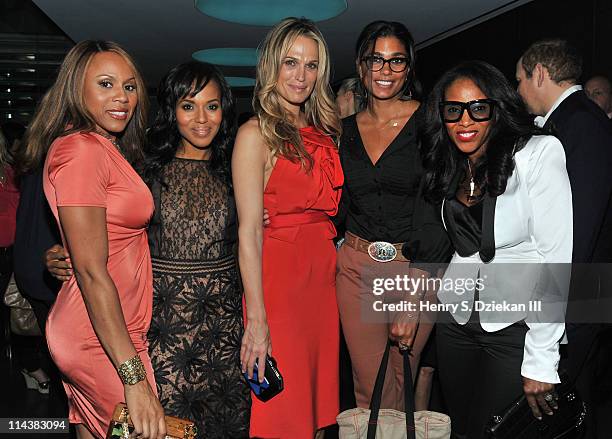 Deborah Cox, Kerry Washington, Molly Sims, Rachel Roy and June Ambrose attend World Ocean Day 2011 celebrated by La Mer and Oceana at Affirmation...