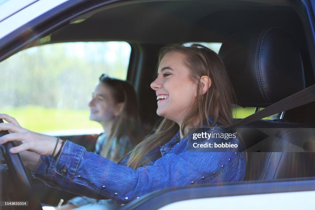Teenage girl  driver