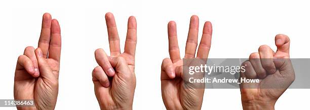 uvwx in sign language - w hand sign stock pictures, royalty-free photos & images