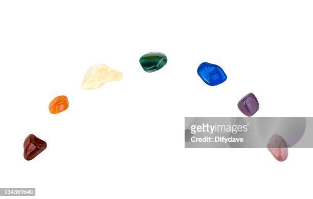 crystal rainbow - chakras stock pictures, royalty-free photos & images