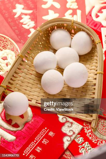 glutinous rice ball for lantern festival - gourmet gift basket stock pictures, royalty-free photos & images