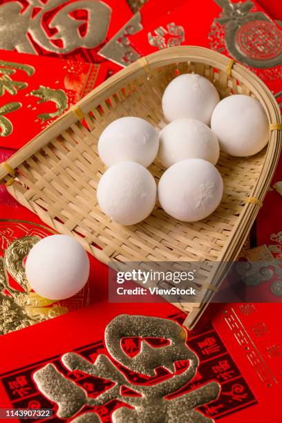 glutinous rice ball for lantern festival - gourmet gift basket stock pictures, royalty-free photos & images