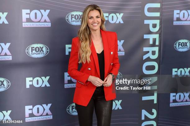 Erin Andrews attends the 2019 Fox Upfront at Wollman Rink, Central Park on May 13, 2019 in New York City.
