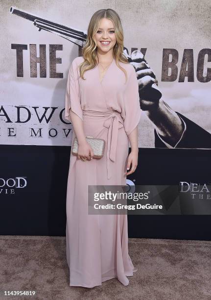Jade Pettyjohn attends the LA Premiere Of HBO's "Deadwood" at The Cinerama Dome on May 14, 2019 in Los Angeles, California.