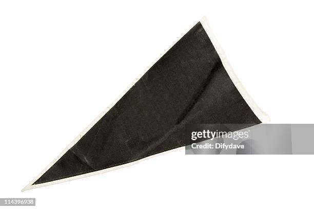 old black pennant - pennant stockfoto's en -beelden