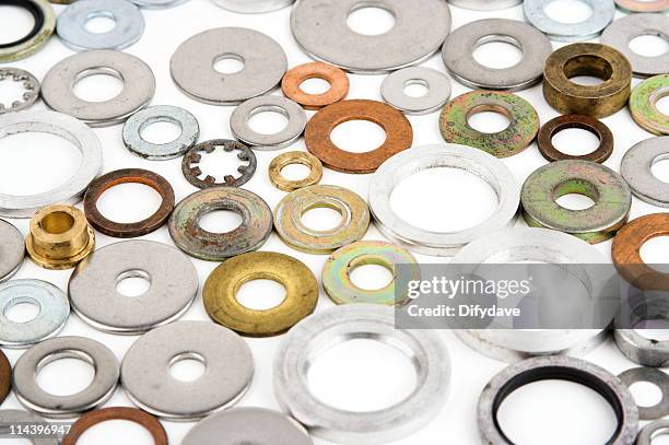 washers background - washer stock pictures, royalty-free photos & images