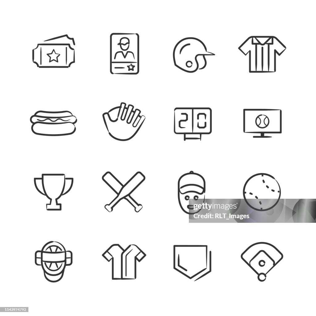 Baseball Icons—Sketchy Series