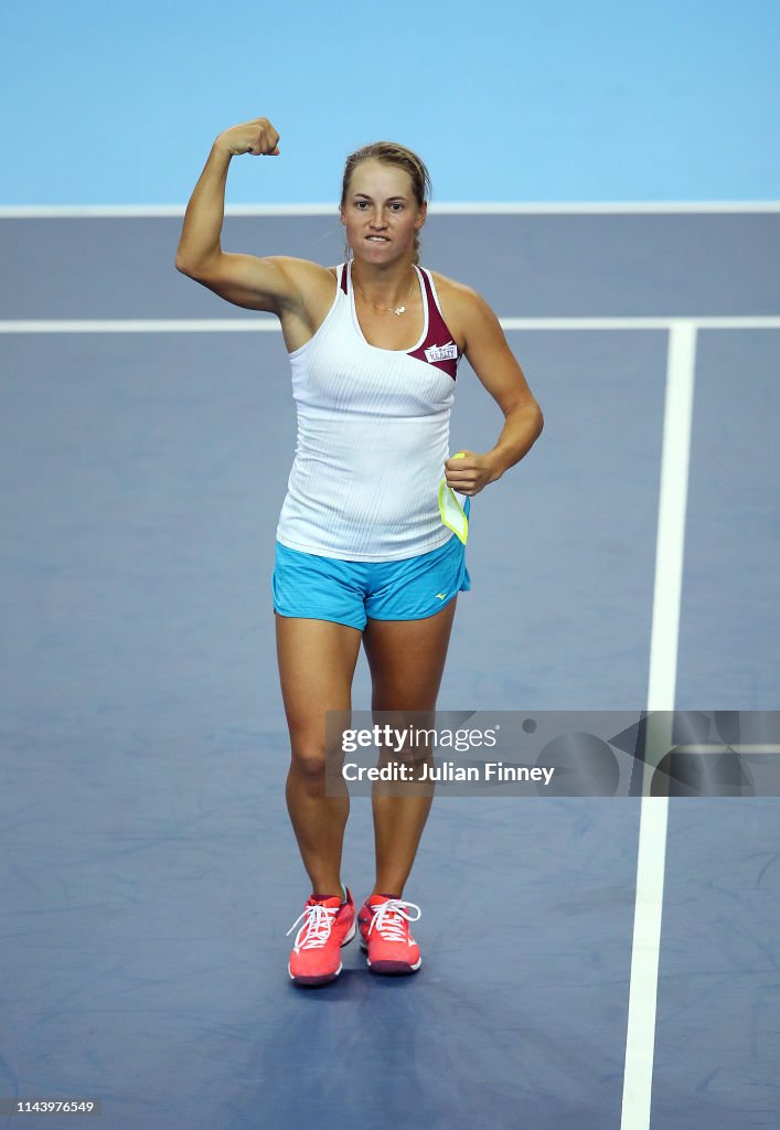 Great Britain v Kazakhstan - Fed Cup: Day 1