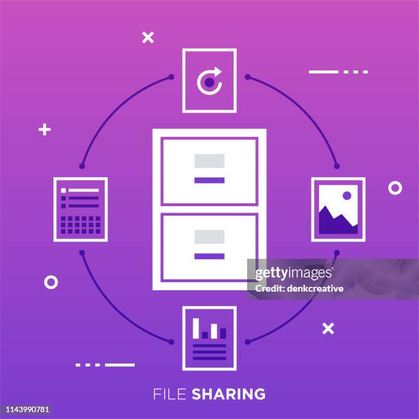 collaborate with colleagues & clients outline vector graphic concept - office access control stock illustrations