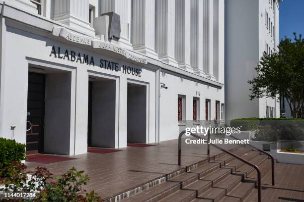 The Alabama Statehouse stands on May 15, 2019 in Montgomery, Alabama. Today Alabama Gov. Kay Ivey signed a near-total ban on abortion into state law.