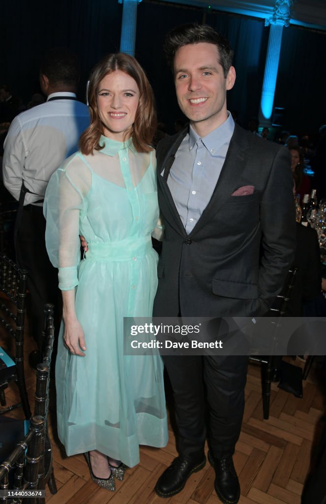 Rose Leslie and Luke Norris attend the SMS Battles Quiz for The MS