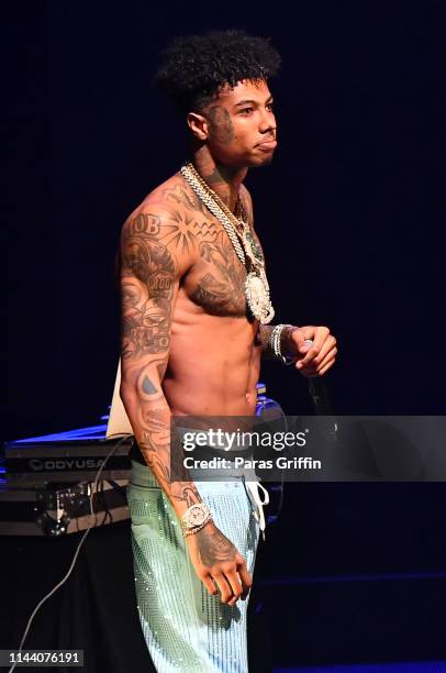 Blue Face Rapper Now Blueface Rapper Photos and Premium High Res Pictures - Getty Images