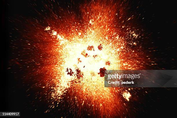 explosion (superhires) - exploderen stockfoto's en -beelden