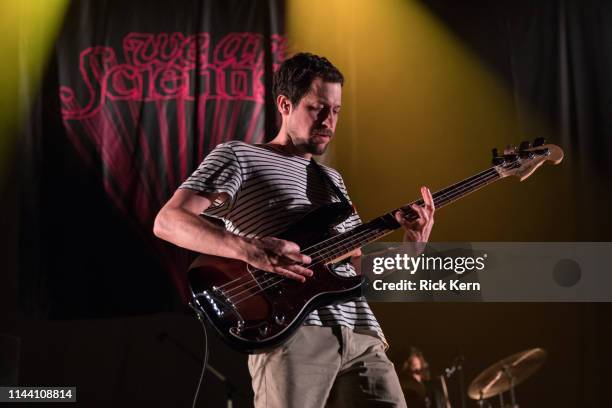 Musician Chris Cain of We Are Scientists performs in concert during the 'Wildness Tour' at ACL Live on April 20, 2019 in Austin, Texas.
