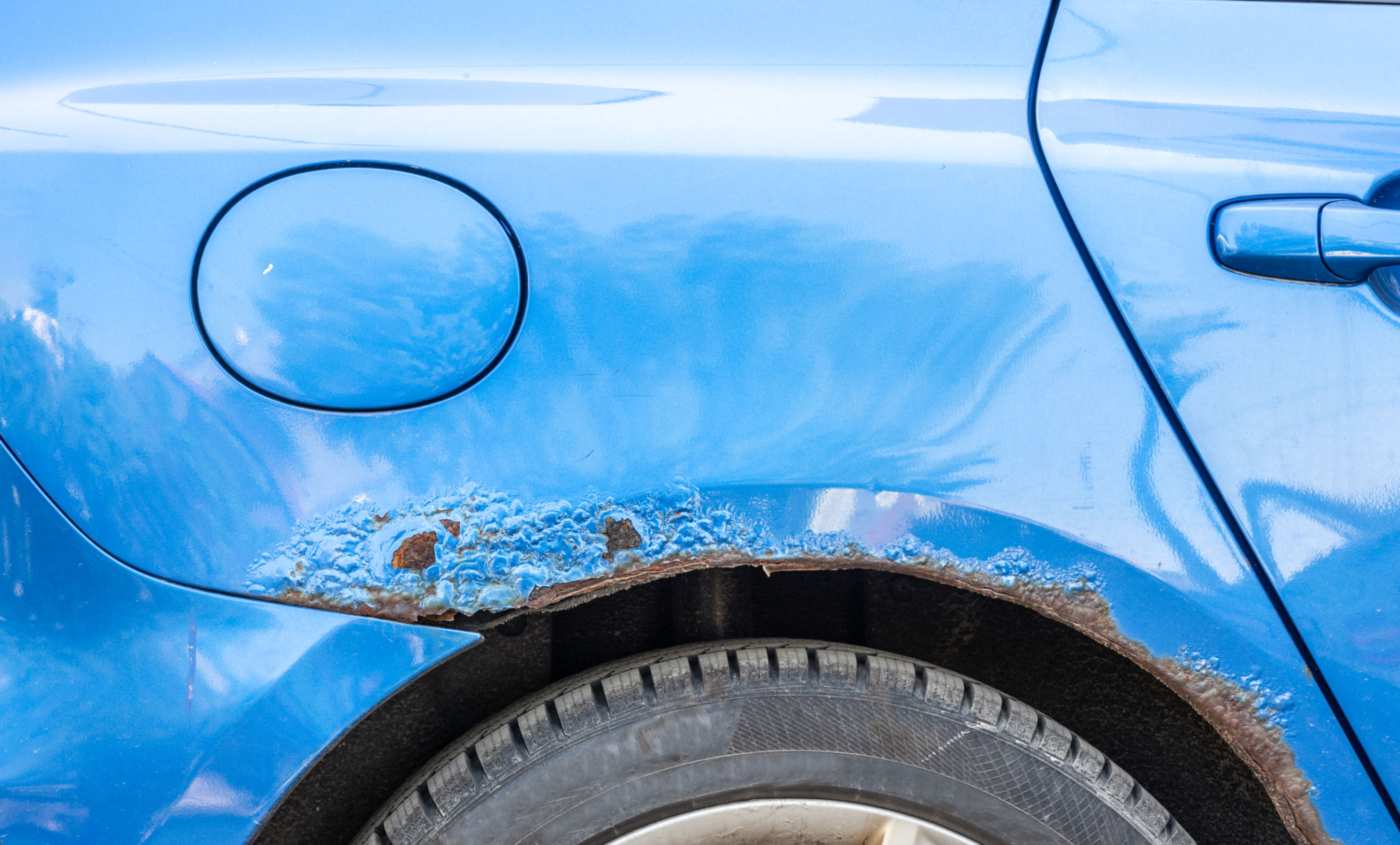 corroded car
