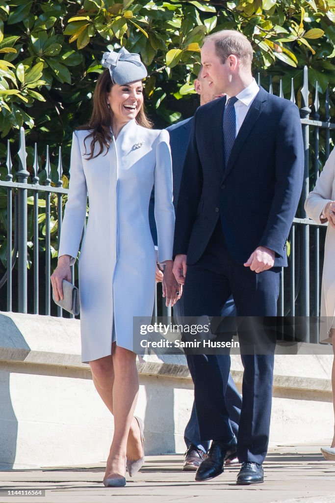 The Royal Family Attend Easter Service At St George's Chapel, Windsor