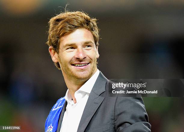 Porto Head Coach, Andre Villas Boas looks on after the UEFA Europa League Final between FC Porto and SC Braga at Dublin Arena on May 18, 2011 in...