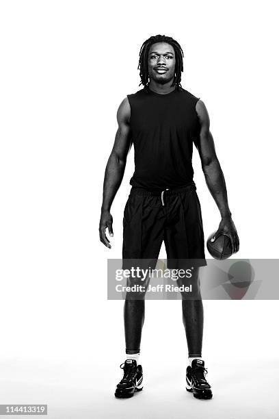 Football player Jadeveon Clowney is photographed for ESPN - The Magazine on January 7, 2011 in New York City. Cover Image.
