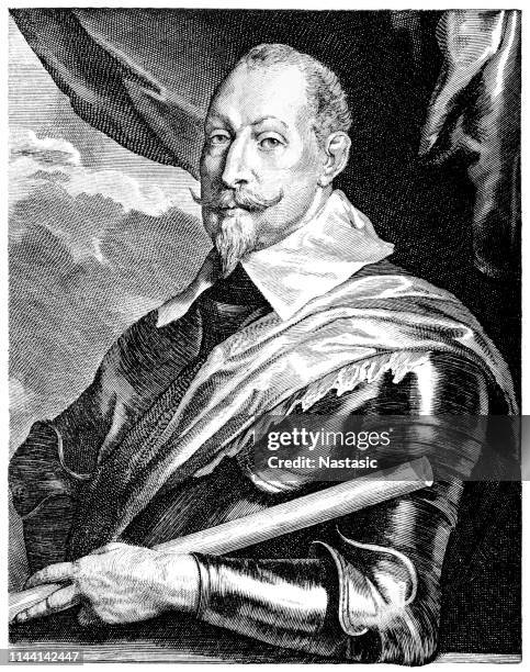 gustavus adolphus (9/19 december 1594 – 6/16 november 1632, o.s./n.s.), also known in english as gustav ii adolf or gustav ii adolph, was the king of sweden from 1611 to 1632 - gustav stock illustrations