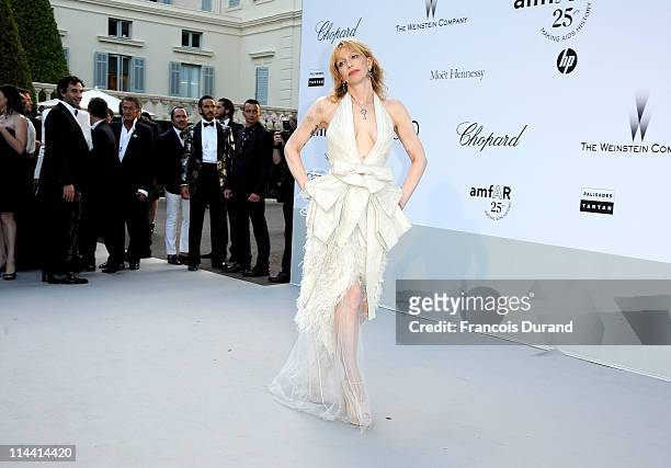 Courtney Love attends amfAR's Cinema Against AIDS Gala during the 64th Annual Cannes Film Festival at Hotel Du Cap on May 19, 2011 in Antibes, France.