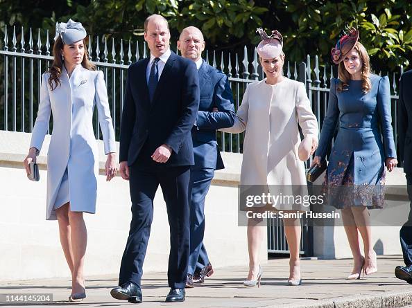 The Royal Family Attend Easter Service At St George's Chapel, Windsor The Royal Family Attend Easter Service At St George's Chapel, Windsor