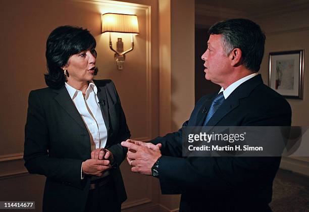 In an exclusive interview, taped Wednesday, May 18, Christiane Amanpour talks to Jordan's King Abdullah about Syrian sanctions imposed by the U.S....