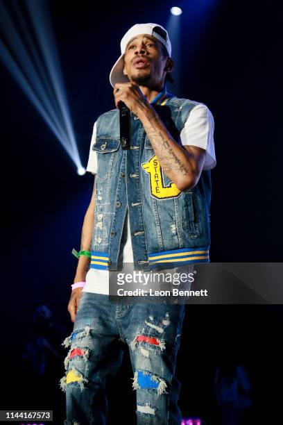 Layzie Bone of Bone Thugs-N-Harmony performs during 93.5 KDAY Presents 2019 Krush Groove Concert at The Forum on April 20, 2019 in Inglewood,...