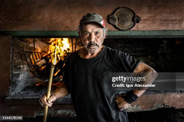 barbecue argentino - reportage foto e immagini stock