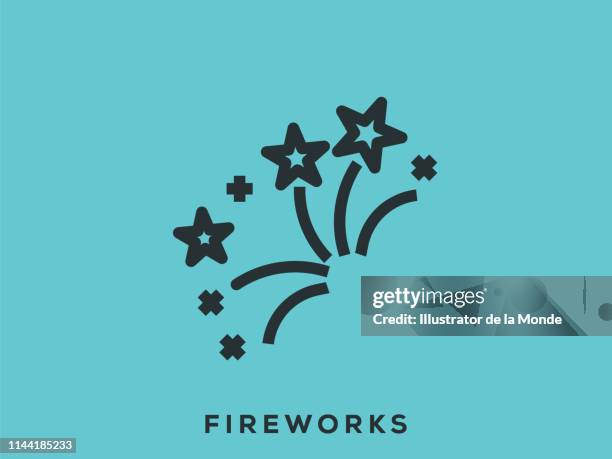 firework icon - fire cracker isolated stock illustrations