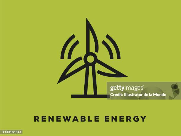 renewable energy icon - sourcing stock illustrations