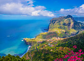 Coastline of Madeira island in Portugal