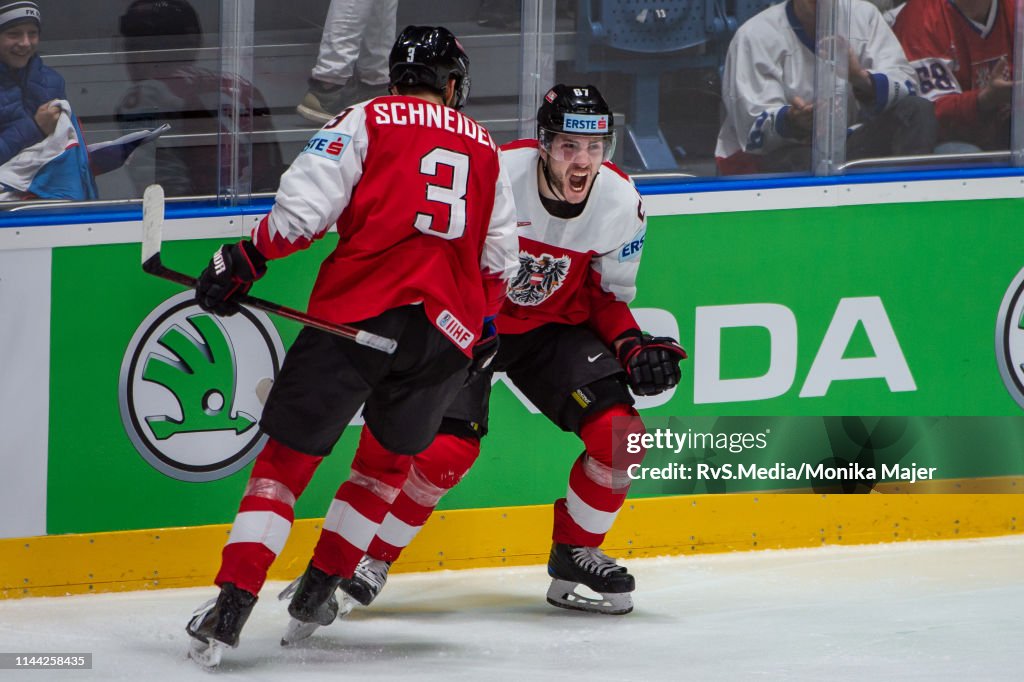 Austria v Norway: Group B - 2019 IIHF Ice Hockey World Championship Slovakia